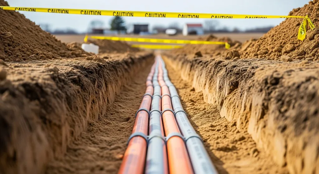 Acreage Trenching and Underground Installation