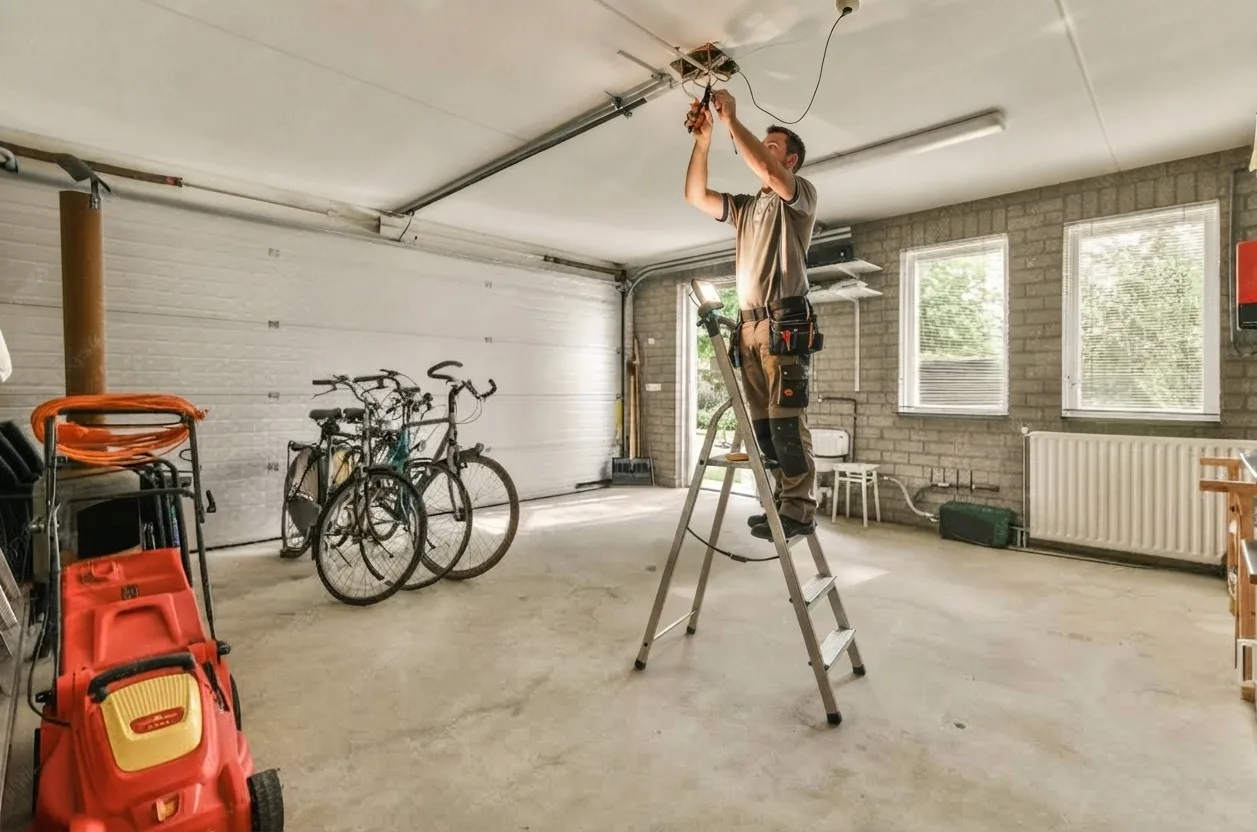 Signs you need permanent holiday lights include working on home improvements like garage ceilings
